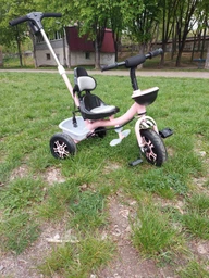 Детский трехколесный велосипед с родительской ручкой M&G Techno "MODERN BIKE" розовый (10483) фото от покупателей 4