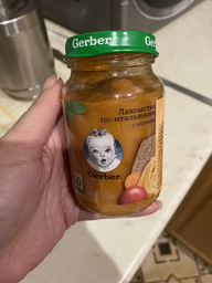 Упаковка пюре Gerber Ласощі по-італійськи 12 шт. х 190 г (8445290851857) фото від покупців 5