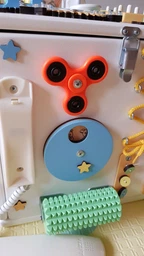 Бизиборд BusyKids Бизикуб Белый с Доступом Внутрь 30х30см (KV24021)