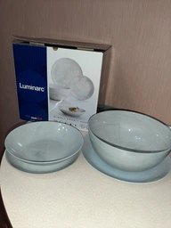 Сервіз столовий Diwali Marble Granit 19 предметів Luminarc Q0217 фото від покупців 2