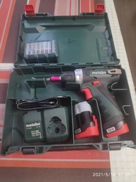 Аккумуляторная дрель-шуруповерт Metabo PowerMaxx BS Basic (600984500) + 2АКБ Li-Power + ЗУ LC 24 фото от покупателей 9