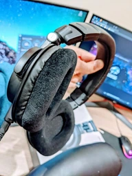 Велюрові амбушури для Audio-Technica ATH-M45 ATH-M50 ATH-M50S ATH-M50cwh фото от покупателей 1