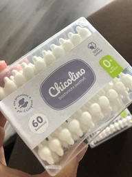 Упаковка ватных палочек Chicolino для детей с ограничителем 3 пачки по 60 шт (N5818) (2000064265818) фото от покупателей 10