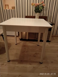Стіл кухонний Ferrum-decor Агата 75x80x80 Чорний ДСП Венге 16мм (AGA0017VE) фото від покупців 3