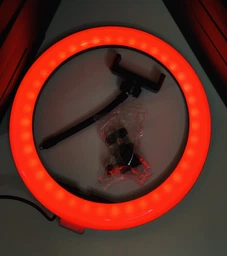Кольцевая светодиодная цветная лампа RGB LED MJ26 Набор блогера селфи кольцо со штативом 2.1 метр и пульт переключения (333) фото от покупателей 4
