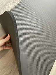 Коврик для йоги и фитнеса NBR (йога мат, каремат спортивный) OSPORT Mat Pro 1.5см (FI-0135) Черный фото от покупателей 3