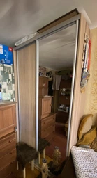 Шафа-купе дводверна Roko 179.2х242х60 см ДСП + Дзеркало Сірий (20200027529) фото від покупців 12