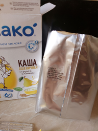 Молочна каша MAMAKO пшенична з грушею і бананом на козячому молоці 200 г (8437022039534) фото від покупців 2