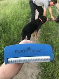 Фурминатор для собак с длинной шерстью FURminator размер L (691657) (4048422141136) фото от покупателей 1