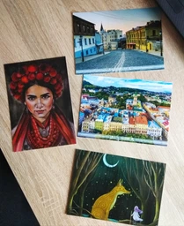 Почтовая открытка Cardsforsoul "Украиночка" 10,5 Х 14,8 см