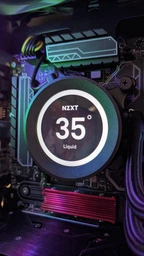 Система жидкостного охлаждения NZXT Kraken Z73 - 360 мм AIO Liquid Cooler with LCD Display (RL-KRZ73-01) фото от покупателей 4