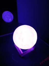 Современный Ночник настольный 3D Moon Light Lamp Луна аккумулятор 16 цветов фото від покупців 1
