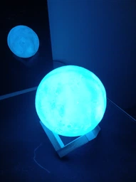 Современный Ночник настольный 3D Moon Light Lamp Луна аккумулятор 16 цветов фото від покупців 2