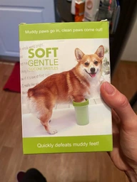 Лапомийка зручна ємність для миття лап тварин Lapomover Soft Gentle середня (гумова, зелена) фото від покупців 9