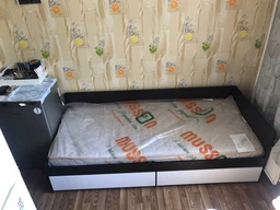 Кровать односпальная Эверест Соната Кровать 80х190 см с ящиками Дуб сонома + Белый (193х85х60 см)