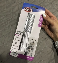 Расческа металлическая для кошек и собак Trixie для расчёсывания шерсти 16 см (4011905023953) фото от покупателей 10
