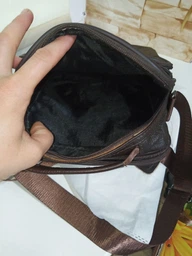 Сумка планшет через плечо мужская из натуральная кожи Vintage leather-14991 Коричневая фото от покупателей 2