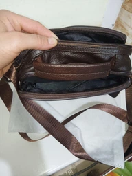 Сумка планшет через плечо мужская из натуральная кожи Vintage leather-14991 Коричневая фото от покупателей 19