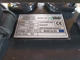 Насос дренажный VOLKS pumpe QDX7-21 1,3кВт фото от покупателей 10
