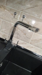 Смеситель для кухни с подключением к фильтру Luxor Mercury Stainless steel 3D Prof стальной , сатин (хром) + отдельно питьевой канал на смесителе с фильтра фото от покупателей 4