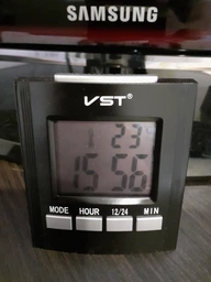 Говорящие часы VST-7027C чёрные