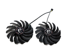 Вентилятор кулер для видеокарты MSI GTX 1060 1070 Ti 1080 Ti Armor 95 мм PLD10010S12HH (PLD10010B12HH) комплект 2 шт (№91.05) фото от покупателей 4