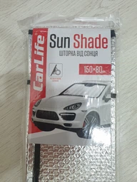 Шторка солнцезащитная CarLife 1500 х 800 мм (ss150) фото от покупателей 14