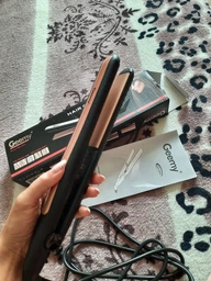 Утюжок выпрямитель для волос Gemei GM-2955 Pro Straight 45 Вт с турмалиновым покрытием и ионизацией 200°С Черный фото от покупателей 4