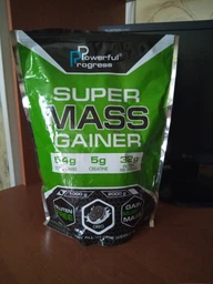 Гейнер Powerful Progress Super Mass Gainer, 1 кг - Банан фото от покупателей 12