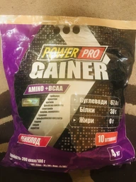 Гейнер Power Pro Gainer 1000 грамм Банан фото от покупателей 13
