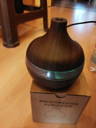 Зволожувач повітря Humidifier нічник від USB з підсвічуванням темне дерево (14582) фото від покупців 8