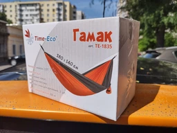 Гамак Time Eco ТЕ-1835 280х140 см Нейлон Хаки с оранжевым (4820211100902) фото от покупателей 7