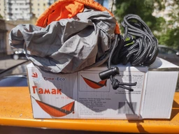 Гамак Time Eco ТЕ-1835 280х140 см Нейлон Хаки с оранжевым (4820211100902) фото от покупателей 4
