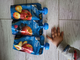 Упаковка фруктового пюре Gerber з яблук і персиків для дітей із 6 місяців 150 г х 12 шт. (7613287357212) фото від покупців 3