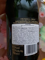 Вино ігристе Henkell Brut біле брют 0.75 л 11.5% (4003310011960)