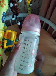Бутылочка антиколиковая Canpol Babies EasyStart Newborn baby с широким отверстием 240 мл (35/217_pin) (5901691813168)