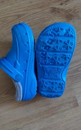 Детские кроксы-сабо утепленные для мальчика Coqui Husky 9751 26/27 Sea blue/Mid. Grey (8595662632192)
