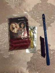 Бігуді Magic Curler "Спіраль" довжина 30 см, набір 18 шт., стандартний локон, малиново-фіолетові