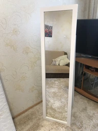 Дзеркало підлогове в дерев'яній рамі HomeDeco Персиковий 150х40