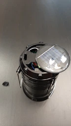 Ліхтар світлодіодний акумуляторний кемпінговий з сонячною панеллю 1W+6LED, переносна портативна складана лампа з функцією Power Bank для дому, дачі, риболовлі та походів Золотистий, CLS-5800T-Gold фото від покупців 16