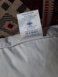Подушка SoundSleep Love 30% пуха 70х70 см белая (91035097) фото от покупателей 3