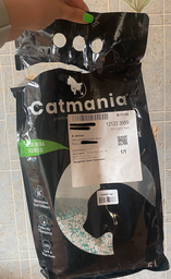 Бентонітовий наповнювач для туалету котів Catmania з ароматом Aloe vera та зеленими гранулами, 5 л фото від покупців 7