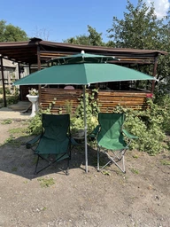 Парасолька з клапаном і чохлом для рибалки 2.3м Anti-UV (Синя) фото від покупців 1