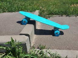 Пенни борд скейт Jenix Penny Board 22" Синий со светящимися колесами фото от покупателей 8
