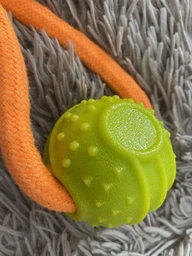 Интерактивная игрушка AnimAll GrizZzly канат с мячиком 41х7х7 см Orange/yellow (6914068019864) фото от покупателей 3