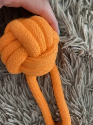 Интерактивная игрушка AnimAll GrizZzly канат с мячиком 41х7х7 см Orange/yellow (6914068019864) фото от покупателей 4