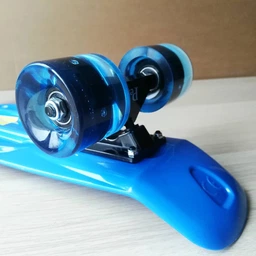 Пенни борд скейт Jenix Penny Board 22" Синий со светящимися колесами фото от покупателей 5
