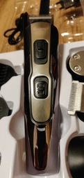 Триммер для стрижки Gemei GM-592 10 в 1 машинка для волос бороды усов серый фото от покупателей 9