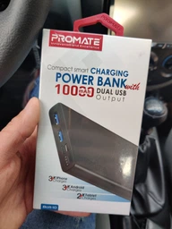 УМБ Promate Bolt-10 10000 mAh 10Вт 2xUSB Black (bolt-10.black)
