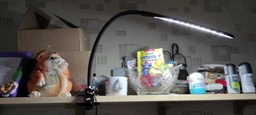 Светодиодная настольная USB лампа гибкая на прищепке 24 LED UKC XSD 206 черный фото от покупателей 9